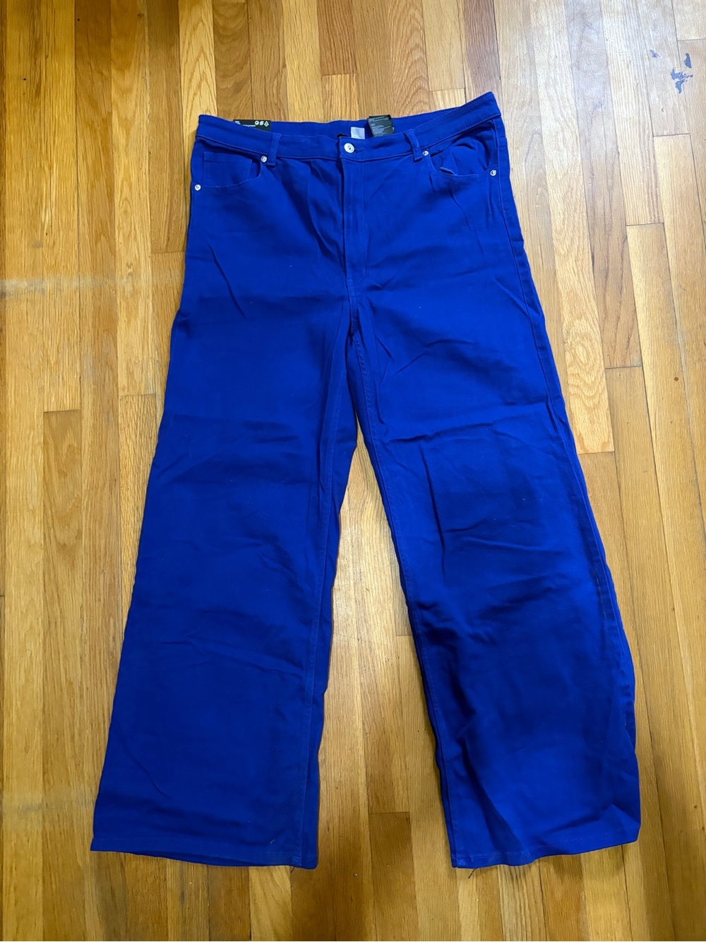 H&M Wide-Leg Jeans in Royal Blue